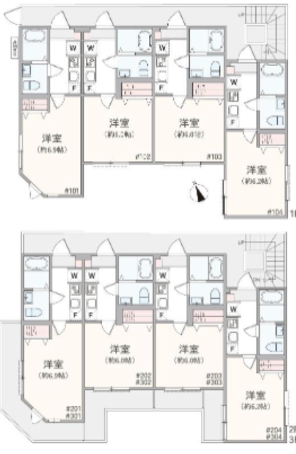 アザーレ・パッシオ元住吉 間取り図